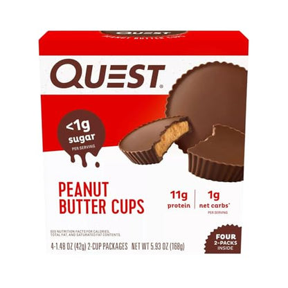 Quest Peanut Butter Cups, 4 x 42g/1.5oz (Shipped from Canada)