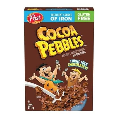 Post Cocoa Pebbles Cereal, Retail Size, Gluten Free, 311g/11 oz (Shipped from Canada)