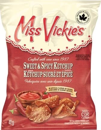 Miss Vickies Potato Chips Canadian Variety Pack sweet spicy ketchup