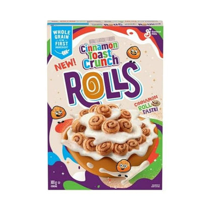 Cinnamon Toast Crunch Rolls Breakfast Cereal, Whole Grains, 303g/10.7oz (Shipped from Canada)