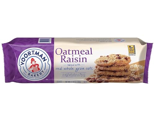 Voortman Bakery Oatmeal Raisin Cookies - Delicious Baked Oatmeal Cookies, 350g/12.3 oz (Shipped from Canada)