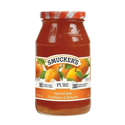 Smucker's Pure Apricot Jam 500mL/16.9oz (Shipped from Canada)