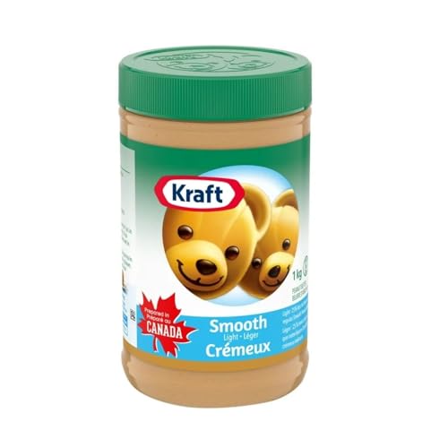 Kraft Smooth Light Peanut Butter, 1kg/35.2oz (Shipped from Canada)