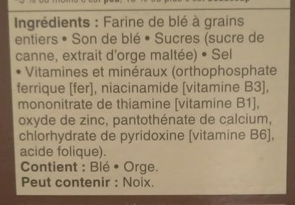 Great Value Bran Flakes Cereals Ingredients French