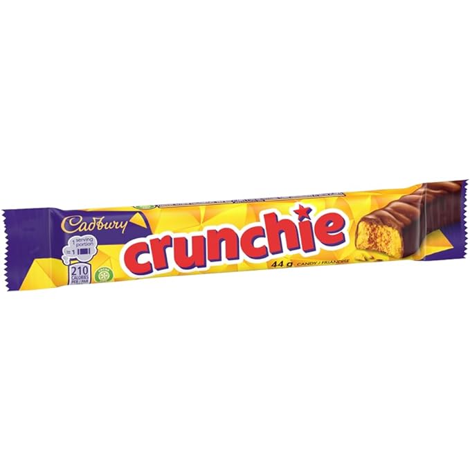 CADBURY Crunchie Single 24 x 44g/1.55oz (Includes Ice Pack) (Shipped from Canada)