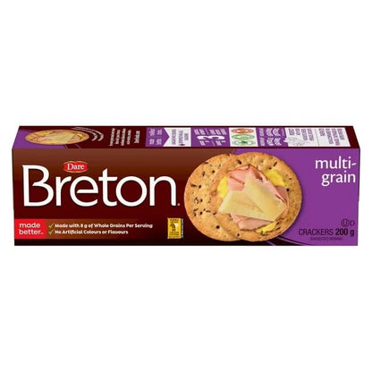 Dare Breton Multigrain Crackers, 200g/7oz Shipped from Canada)