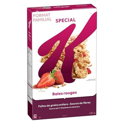 Kellogg's Special K Red Berries Cereal, Family Size, 480g/16.9 oz (Shipped from Canada)