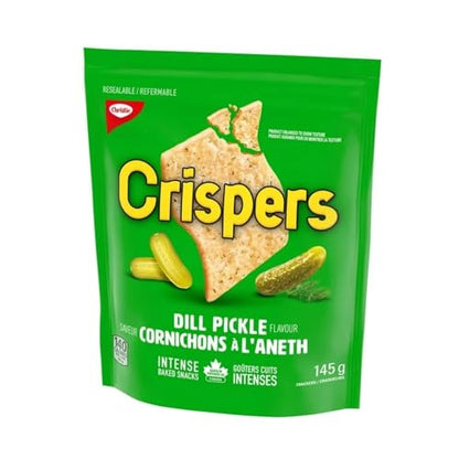 Christie Crispers Dill Pickle Cracker Snacks, 145g/5.1 oz (Shipped from Canada)