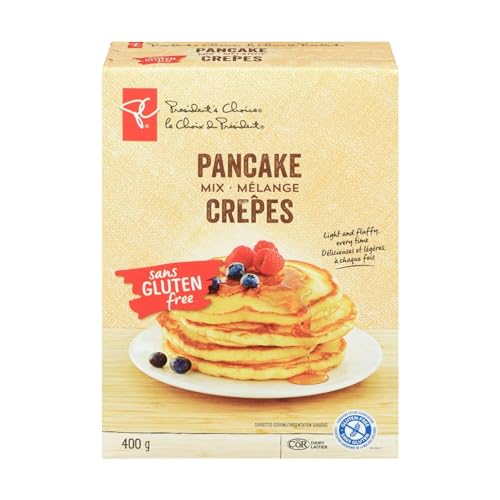 President's Choice Gluten Free Pancake Mix, 400g/14.1 oz (Shipped from Canada)