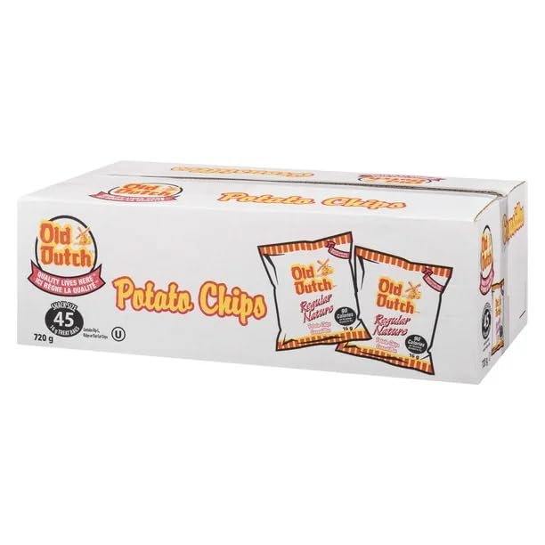 Old Dutch Potato Chips, 45 x 16g, 720g/25.4 oz (Shipped from Canada)