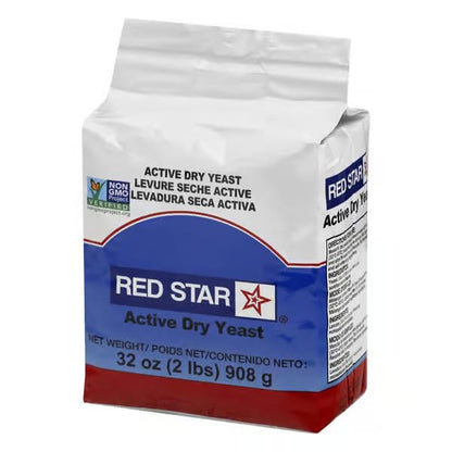 Red Star Active Dry Yeast, Non-GMO, 908g/32 oz (Shipped from Canada)