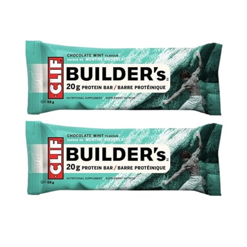 Clif Builder's Bar, Chocolate Mint, Protein Bar, Gluten Free, 68g/2.4oz (Shipped from Canada)