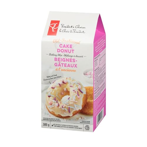 President's Choice Old-Fashioned Cake Donut Baking Mix, 500g/17.6 oz (Shipped from Canada)