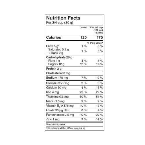 Great Value Magic Shapes Cereal Nutrition Facts