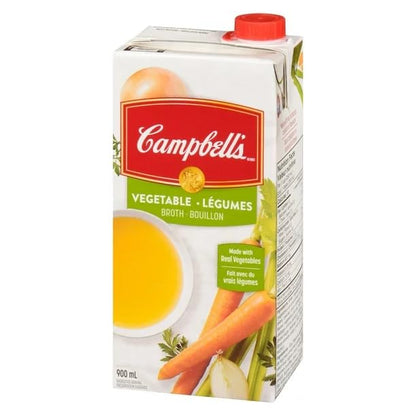Campbell’s Vegetable Broth, Fat Free, Gluten Free, 900 mL/30.4 fl. oz (Shipped from Canada)