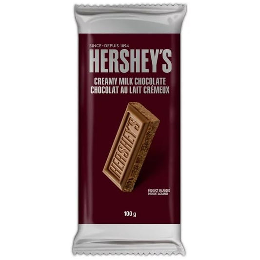 Hershey Creamy Milk Chocolate Family Size Bar, 100g/3.52oz (Includes Ice Pack) (Shipped from Canada)