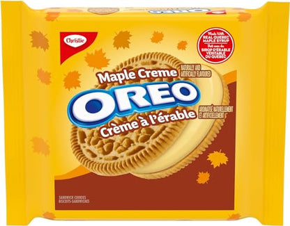 Oreo Maple Creme Sandwich Cookie - Made with Real Quebec Maple Syrup, 261g/9.2 oz (Shipped from Canada)