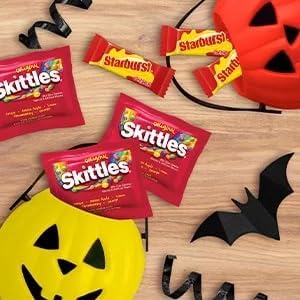 SKITTLES & STARBURST, Fruity Halloween Candy, 45 Count, 554g/19.5oz (Shipped from Canada)