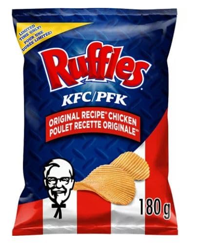 Ruffles KFC Original Chicken Potato Chips 180g/6.3oz (Shipped from Canada)