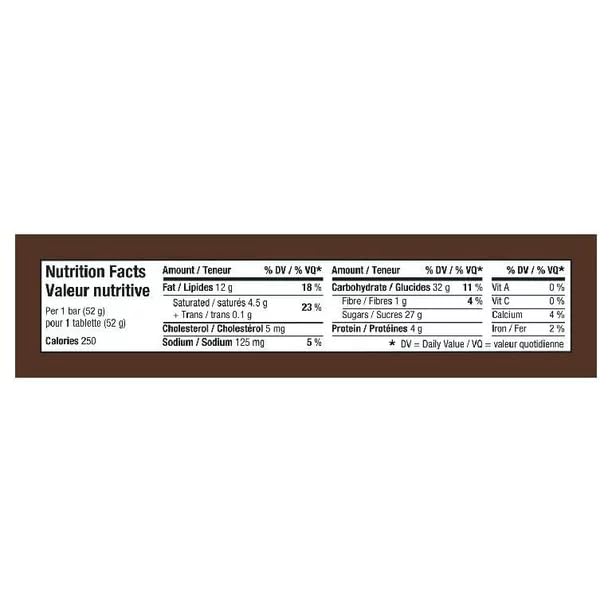 SNICKERS, Peanut Milk Chocolate Candy Bar, Full Size Bar, 52g/1.83oz (Includes Ice Pack) (Shipped from Canada)