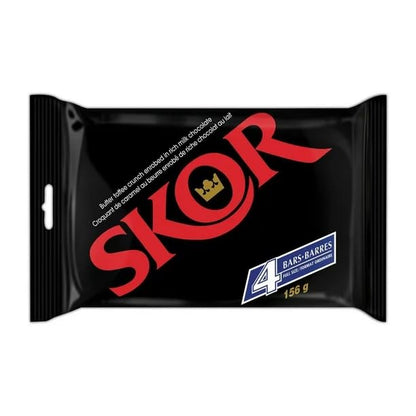 SKOOR Candy Bars, 4x39g1.37oz (Includes Ice Pack) (Shipped from Canada)