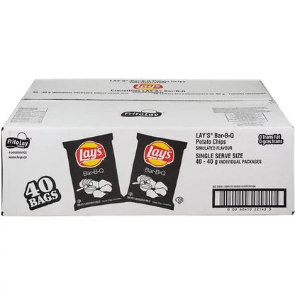 Lays Barbecue Potato Chips Snack Bag, 40g/1.4oz (Shipped from Canada)