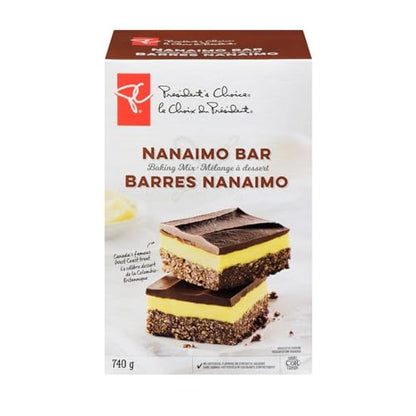 PRESIDENT'S CHOICE Nanaimo Bar Baking Mix, 740g/26.1 oz (Shipped from Canada)