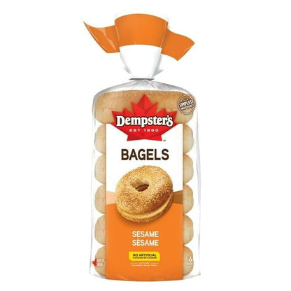 Dempster’s Sesame Bagels, 6 Bagels, 450g/15.9 oz (Shipped from Canada)