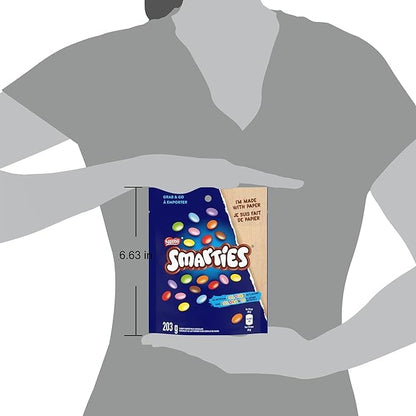 Nestle Smarties Milk Chocolate Candy, 203g/7.2oz (Shipped from Canada)