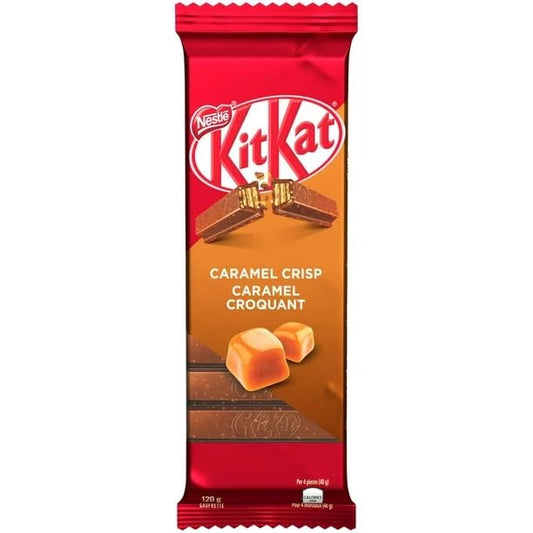 Nestle Kit Kat Caramel Crisp Wafer Bar 120g/4.23oz (Includes Ice Pack) (Shipped from Canada)