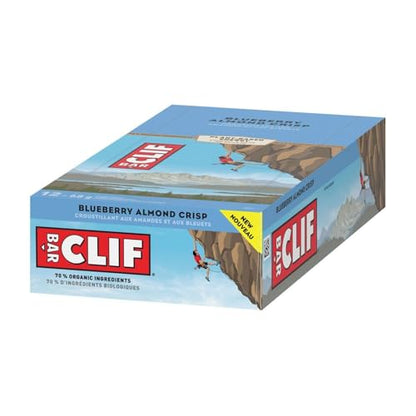 Clif Energy Bars, Blueberry Almond Crisp, Plant Based Food - New, 6 x 68g/2.4 oz (Shipped from Canada)