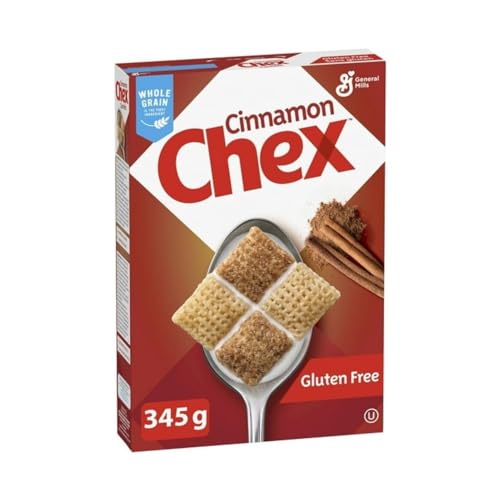 Cinnamon Chex Breakfast Cereal, Gluten Free, Whole Grains, 345g/12.2 oz (Shipped from Canada)