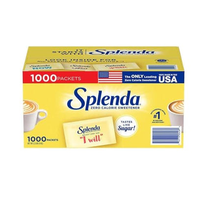 Splenda Zero Calorie Sweetener Packets, 1,000-count, 1 kg/2.2 lbs (Shipped from Canada)