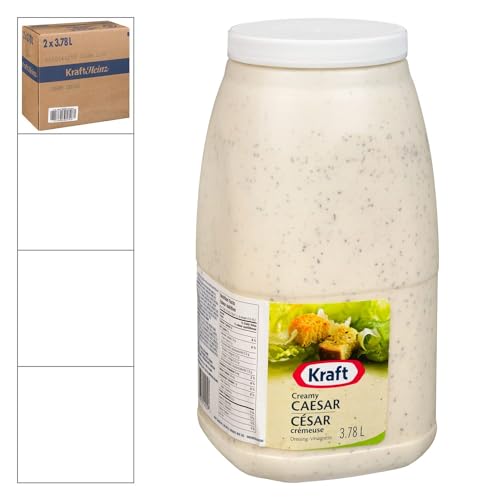 Kraft Creamy Caesar Dressing Jug, Perfect for Restaurants 3.78L/127.8fl.oz (Shipped from Canada)