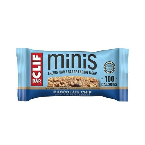 Clif Bar Minis Chocolate Chip Energy Bars - Made with Organic Oats, 10 Bars x 28g/1 oz (Shipped from Canada)