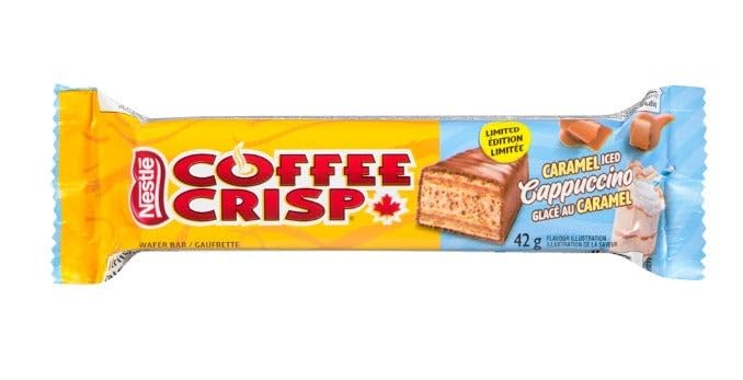 Nestle COFFEE CRISP Caramel Iced Cappucino - Limited Edition, (24ct), 42g/1.5 oz (Shipped from Canada)