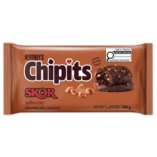 Hershey CHIPITS Baking Bits, SKOR Toffee, 200g/7.05oz (Shipped from Canada)