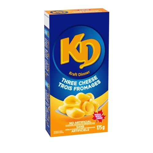 Kraft Dinner Three Cheese Macaroni & Cheese, 175g/6.17oz (Shipped from Canada)