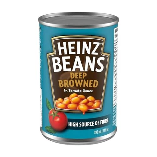 Heinz Beans, Deep Browned Beans with Tomato Sauce, No Preservatives, 398mL/13.5 fl. oz (Shipped from Canada)