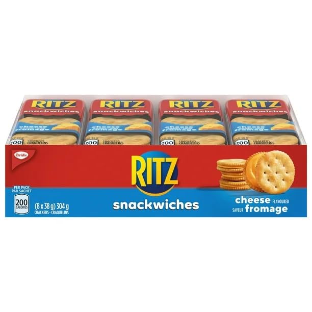 Ritz Snackwich Crackers, Cheese Flavour, 8 x 38g, 304g/10.7oz (Shipped from Canada)