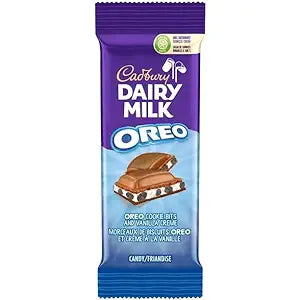 Cadbury Dairy Milk, OREO Cookie Bits and Vanilla Creme, Chocolatey Candy Bar, 95g/3.35oz (Includes Ice Pack) (Shipped from Canada)