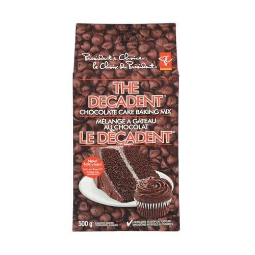 PRESIDENT'S CHOICE The Decadent Chocolate Cake Mix, 500g/17.6 oz (Shipped from Canada)