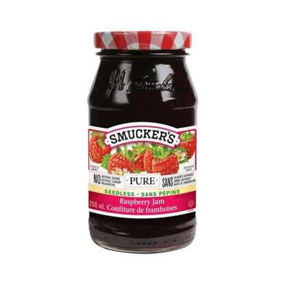 Smuckers Pure Seedless Raspberry Jam, 250ml/8.5 fl. oz (Shipped from Canada)