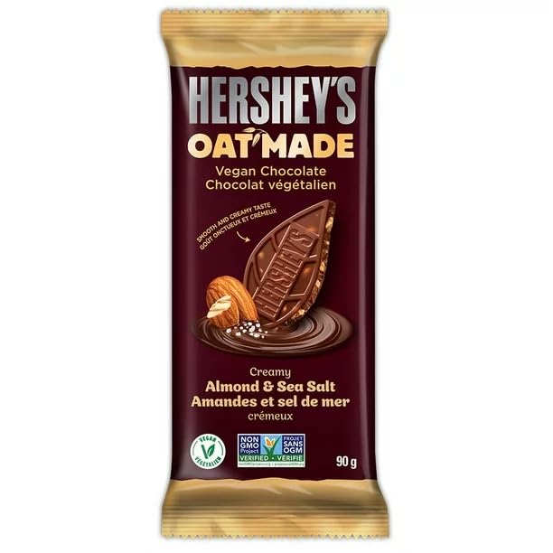 Hershey OAT MADE Almond Sea Salt Chocolate 90g/3.17oz (Includes Ice Pack) (Shipped from Canada)
