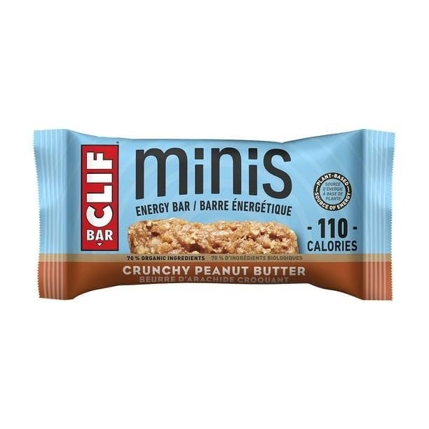 CLIF Bar Minis Energy Bar, Crunchy Peanut Butter, 10 x 28g, 280g/9.9 oz (Shipped from Canada)