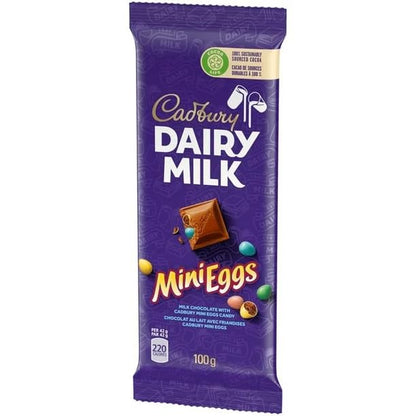 Cadbury Dairy Milk, Mini Eggs Chocolatey Candy Bar, 100g/3.52oz (Includes Ice Pack) (Shipped from Canada)