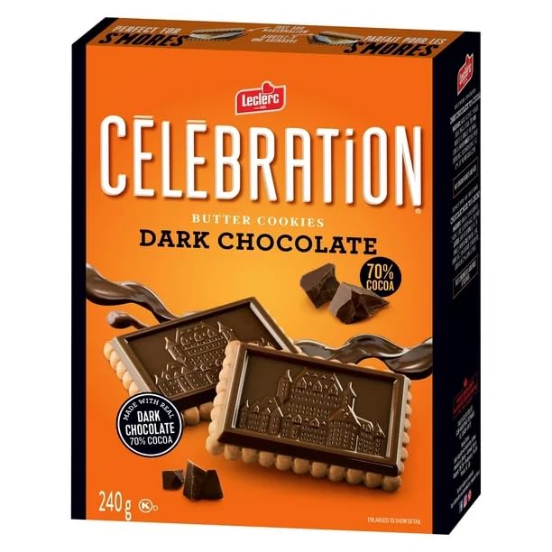 Celebration Leclerc Butter Cookies with Dark Chocolate front cover