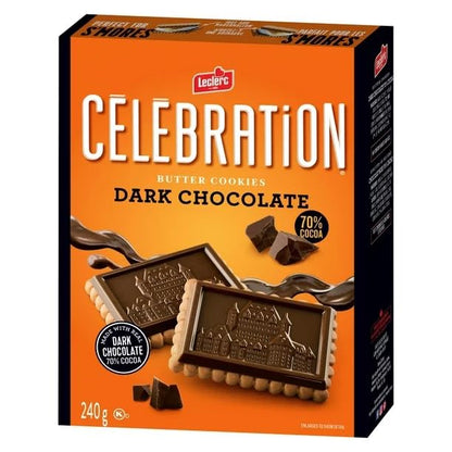 Celebration Leclerc Butter Cookies with Dark Chocolate front cover