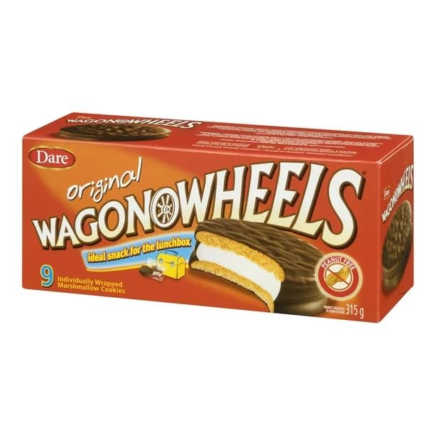 Dare Original Wagon Wheels Chocolate Marshmallow Cookies front cover