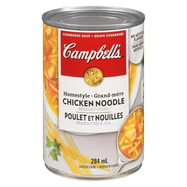 Campbell's Homestyle Chicken Noodle Condensed Soup, 284 mL/9.6 fl. oz (Shipped from Canada)